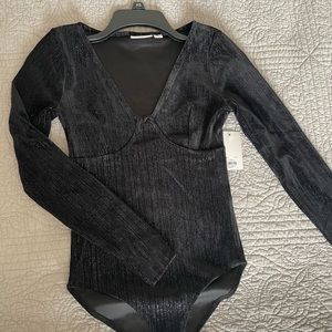 SO Longsleeve mock neck bodysuit.